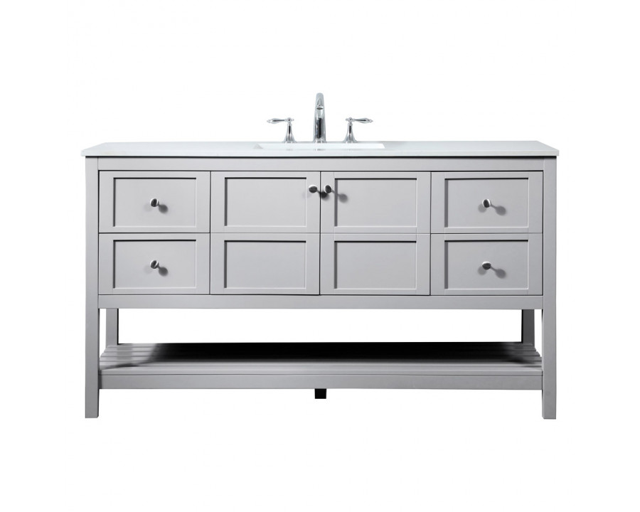 Elegant Bathroom Vanity - Gray (VF16460GR)