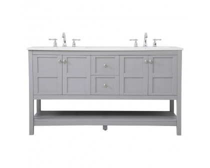 Elegant Bathroom Vanity - Gray (VF16460GR)