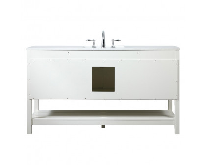 Elegant Bathroom Vanity - White (VF16460WH)