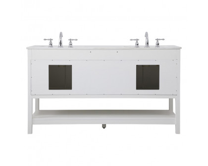 Elegant Bathroom Vanity - White (VF16460WH)