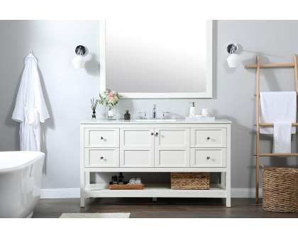 Elegant Bathroom Vanity - White (VF16460WH)