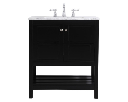 Elegant Bathroom Vanity - Black (VF16530BK)