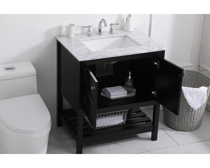 Elegant Bathroom Vanity - Black (VF16530BK)