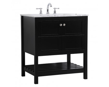 Elegant Bathroom Vanity - Black (VF16530BK)