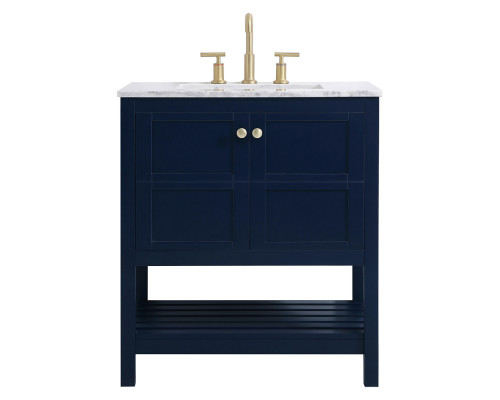 Elegant Bathroom Vanity - Blue (VF16530BL)