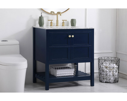 Elegant Bathroom Vanity - Blue (VF16530BL)