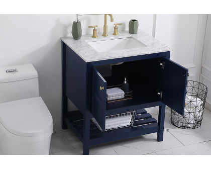 Elegant Bathroom Vanity - Blue (VF16530BL)