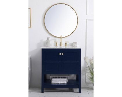 Elegant Bathroom Vanity - Blue (VF16530BL)