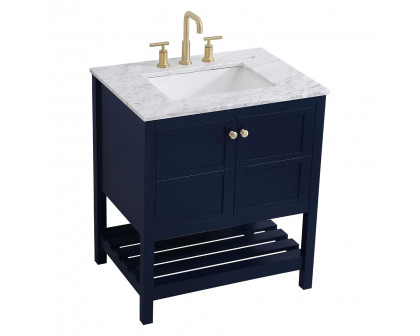 Elegant Bathroom Vanity - Blue (VF16530BL)