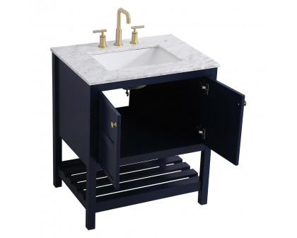 Elegant Bathroom Vanity - Blue (VF16530BL)