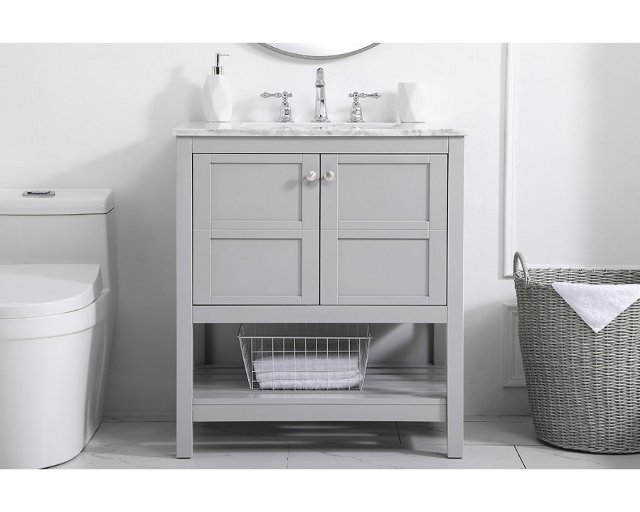 Elegant Bathroom Vanity - Gray (VF16530GR)