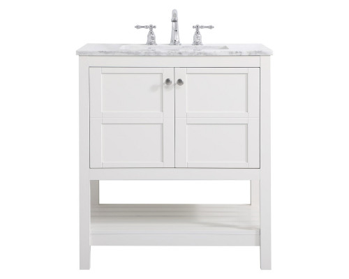 Elegant Bathroom Vanity - White (VF16530WH)