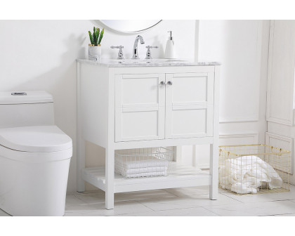 Elegant Bathroom Vanity - White (VF16530WH)