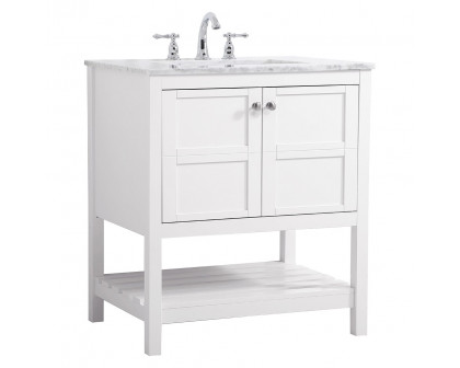 Elegant Bathroom Vanity - White (VF16530WH)