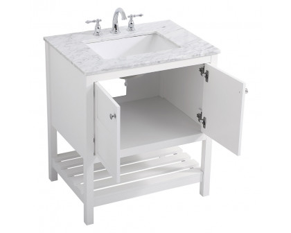 Elegant Bathroom Vanity - White (VF16530WH)