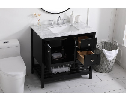 Elegant Bathroom Vanity - Black, L 36" (VF16536BK)