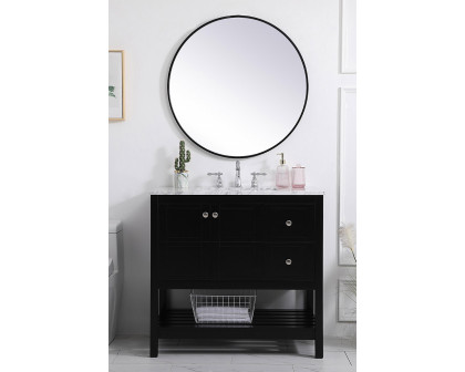 Elegant Bathroom Vanity - Black, L 36" (VF16536BK)