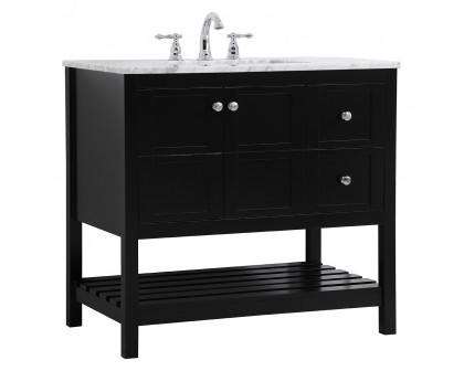 Elegant Bathroom Vanity - Black, L 36" (VF16536BK)