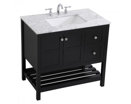 Elegant Bathroom Vanity - Black, L 36" (VF16536BK)