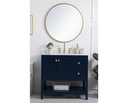 Elegant Bathroom Vanity - Blue, L 36" (VF16536BL)