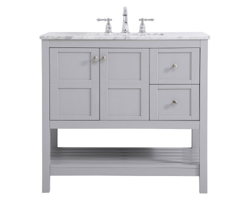 Elegant Bathroom Vanity - Gray, L 36" (VF16536GR)