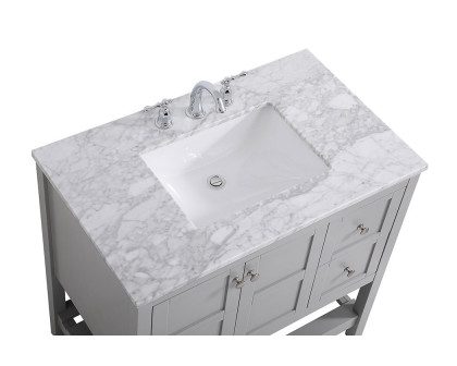 Elegant Bathroom Vanity - Gray, L 36" (VF16536GR)