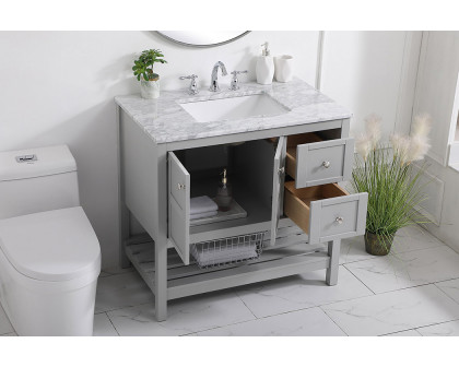 Elegant Bathroom Vanity - Gray, L 36" (VF16536GR)