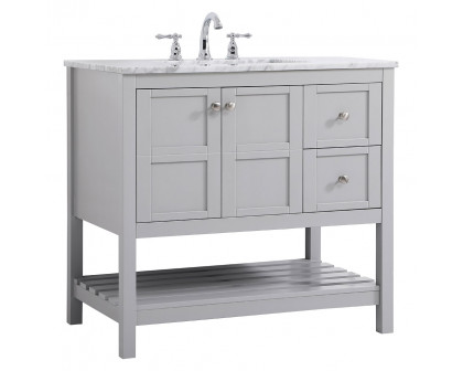 Elegant Bathroom Vanity - Gray, L 36" (VF16536GR)