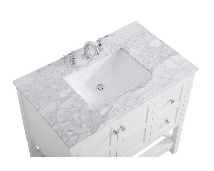 Elegant Bathroom Vanity - White, L 36" (VF16536WH)