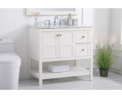 Elegant Bathroom Vanity - White, L 36" (VF16536WH)