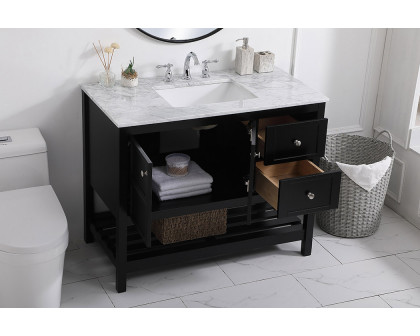 Elegant Bathroom Vanity - Black, L 42" (VF16542BK)