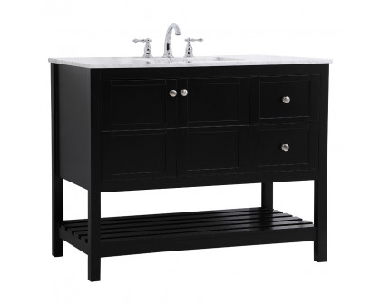 Elegant Bathroom Vanity - Black, L 42" (VF16542BK)