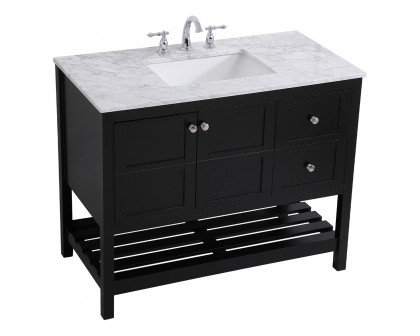 Elegant Bathroom Vanity - Black, L 42" (VF16542BK)