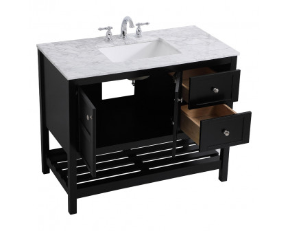 Elegant Bathroom Vanity - Black, L 42" (VF16542BK)