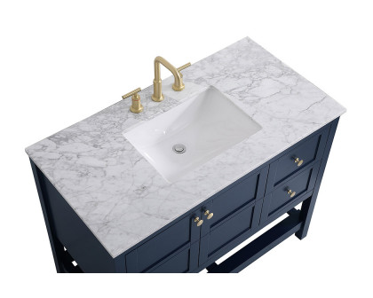 Elegant Bathroom Vanity - Blue, L 42" (VF16542BL)