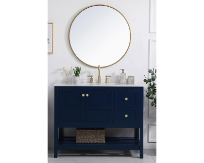 Elegant Bathroom Vanity - Blue, L 42" (VF16542BL)