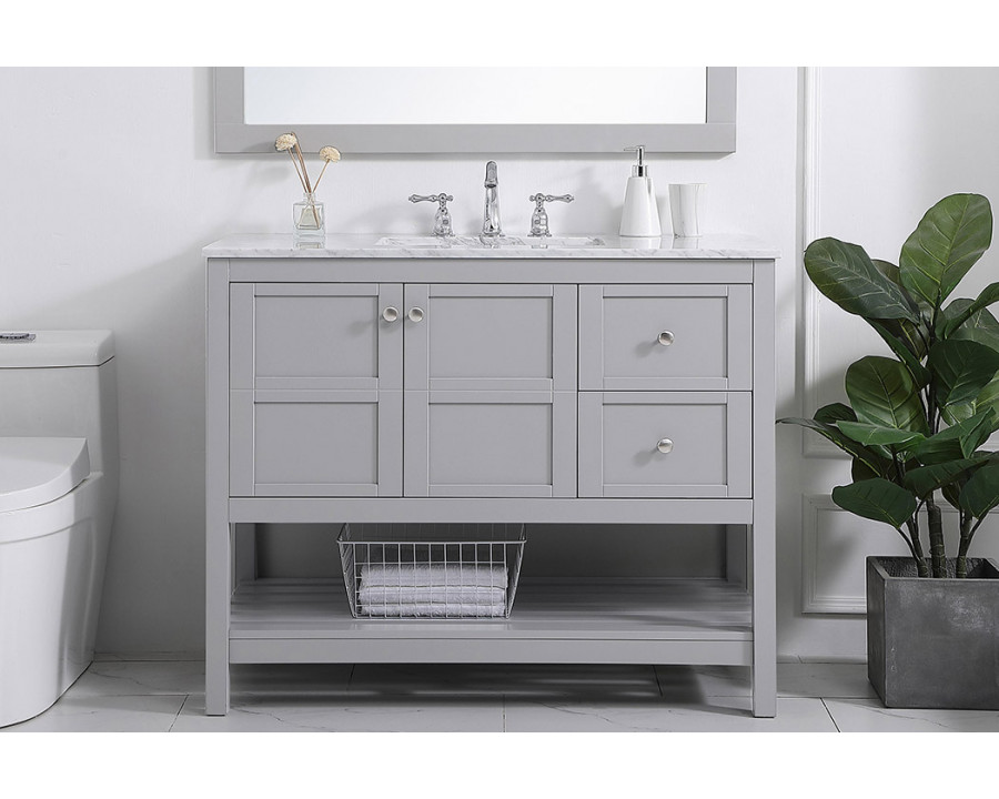 Elegant Bathroom Vanity - Gray, L 42" (VF16542GR)