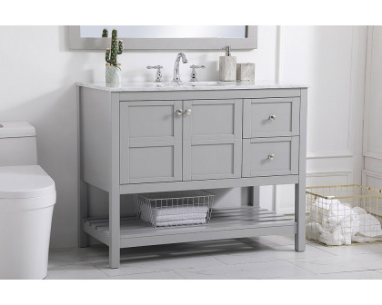 Elegant Bathroom Vanity - Gray, L 42" (VF16542GR)