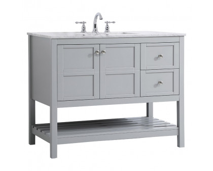 Elegant Bathroom Vanity - Gray, L 42" (VF16542GR)