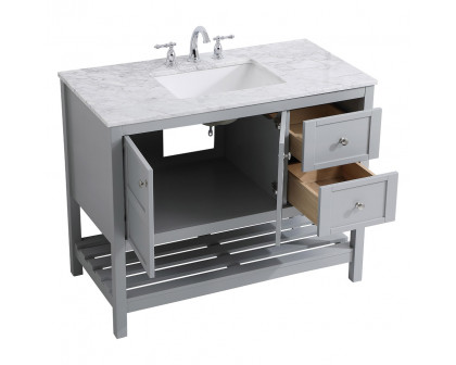 Elegant Bathroom Vanity - Gray, L 42" (VF16542GR)