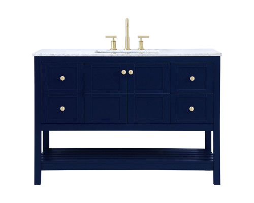 Elegant Bathroom Vanity - Blue (VF16548BL)