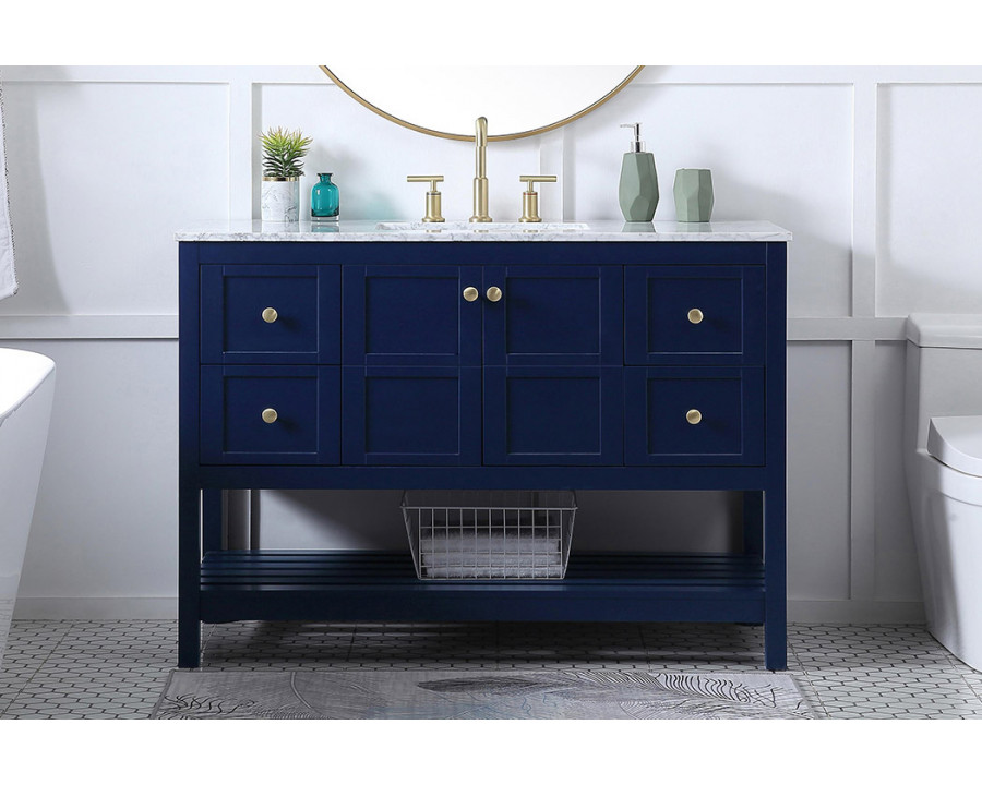 Elegant Bathroom Vanity - Blue (VF16548BL)