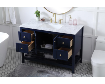 Elegant Bathroom Vanity - Blue (VF16548BL)