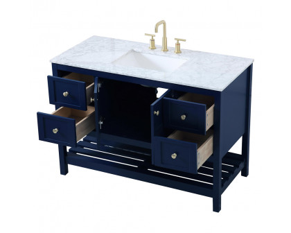 Elegant Bathroom Vanity - Blue (VF16548BL)