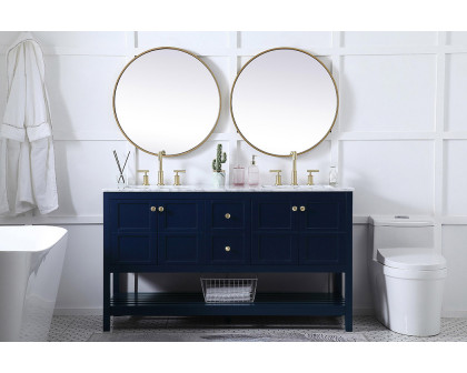 Elegant Bathroom Vanity - Blue, L 60" (VF16560DBL)