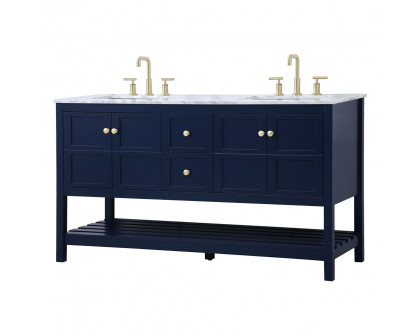 Elegant Bathroom Vanity - Blue, L 60" (VF16560DBL)