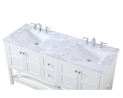 Elegant Bathroom Vanity - White, L 60" (VF16560DWH)