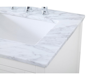 Elegant Bathroom Vanity - White, L 60" (VF16560DWH)