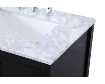 Elegant Bathroom Vanity - Black, L 72" (VF16572DBK)