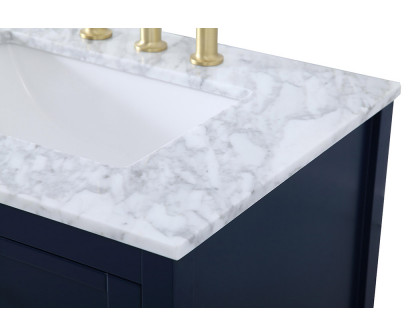 Elegant Bathroom Vanity - Blue, L 72" (VF16572DBL)